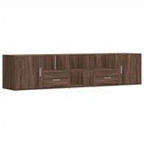 vidaXL Corner Cabinet Brown Oak 200x40x45 cm Engineered Wood