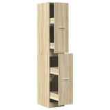 vidaXL Apothecary Cabinet?Sonoma Oak 30x41x174.5 cm Engineered Wood