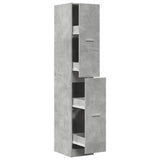 vidaXL Apothecary Cabinet?Concrete Grey 30x41x174.5 cm Engineered Wood