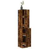 vidaXL Apothecary Cabinet?Smoked Oak 30x41x174.5 cm Engineered Wood