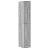 vidaXL Apothecary Cabinet?Grey Sonoma 30x41x174.5 cm Engineered Wood