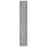 vidaXL Apothecary Cabinet?Grey Sonoma 30x41x174.5 cm Engineered Wood