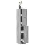 vidaXL Apothecary Cabinet?Grey Sonoma 30x41x174.5 cm Engineered Wood