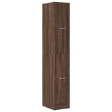 vidaXL Apothecary Cabinet?Brown Oak 30x41x174.5 cm Engineered Wood