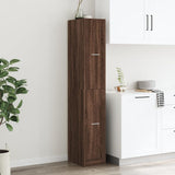 vidaXL Apothecary Cabinet?Brown Oak 30x41x174.5 cm Engineered Wood