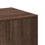 vidaXL Apothecary Cabinet?Brown Oak 30x41x174.5 cm Engineered Wood