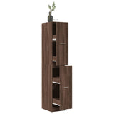 vidaXL Apothecary Cabinet?Brown Oak 30x41x174.5 cm Engineered Wood