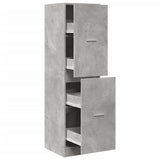 vidaXL Apothecary Cabinet?Concrete Grey 40x41x144.5 cm Engineered Wood