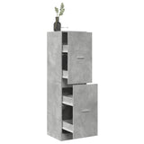 vidaXL Apothecary Cabinet?Concrete Grey 40x41x144.5 cm Engineered Wood