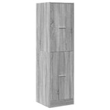 vidaXL Apothecary Cabinet?Grey Sonoma 40x41x144.5 cm Engineered Wood