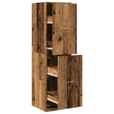 vidaXL Apothecary Cabinet?Old Wood 40x41x144.5 cm Engineered Wood