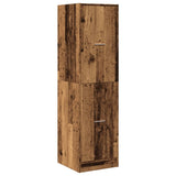 vidaXL Apothecary Cabinet?Old Wood 40x41x144.5 cm Engineered Wood