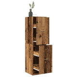 vidaXL Apothecary Cabinet?Old Wood 40x41x144.5 cm Engineered Wood