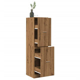 vidaXL Apothecary Cabinet?Artisian Oak 40x41x144.5 cm Engineered Wood