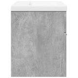 vidaXL Bathroom Sink Cabinet with Built-in Basin Concrete Grey