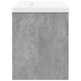 vidaXL Bathroom Sink Cabinet with Built-in Basin Concrete Grey