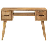 vidaXL Desk with Drawers 110x47x76 cm Solid Wood Mango