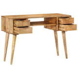 vidaXL Desk with Drawers 110x47x76 cm Solid Wood Mango