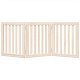 vidaXL Dog Gate Foldable 3 Panels 150 cm Poplar Wood