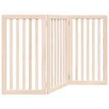 vidaXL Dog Gate Foldable 3 Panels 150 cm Poplar Wood