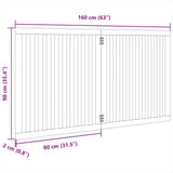 vidaXL Dog Gate Foldable 2 Panels 160 cm Poplar Wood