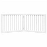 vidaXL Dog Gate Foldable 2 Panels White 160 cm Poplar Wood