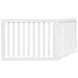 vidaXL Dog Gate Foldable 2 Panels White 160 cm Poplar Wood