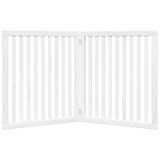 vidaXL Dog Gate Foldable 2 Panels White 160 cm Poplar Wood