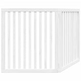 vidaXL Dog Gate Foldable 2 Panels White 160 cm Poplar Wood