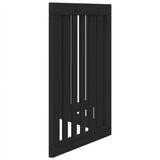 vidaXL Dog Gate Foldable 3 Panels Black 150 cm Poplar Wood