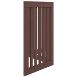 vidaXL Dog Gate Foldable 3 Panels Brown 150 cm Poplar Wood