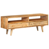 vidaXL TV Cabinet 140x30x41 cm Solid Wood Mango