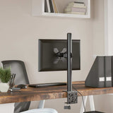 vidaXL Monitor Mount Black Steel VESA 75/100 mm