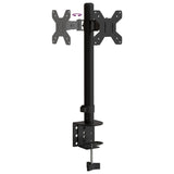 vidaXL Monitor Mount Black Steel VESA 75/100 mm