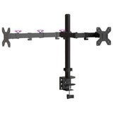 vidaXL Monitor Mount Black Steel VESA 75/100 mm