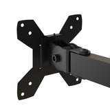 vidaXL Monitor Mount Black Steel VESA 75/100 mm