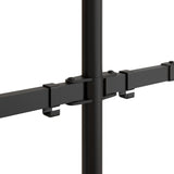 vidaXL Monitor Mount Black Steel VESA 75/100 mm