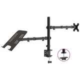 vidaXL Monitor Mount Black Steel VESA 75/100 mm