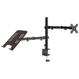 vidaXL Monitor Mount Black Steel VESA 75/100 mm