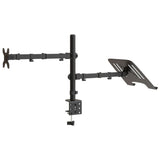 vidaXL Monitor Mount Black Steel VESA 75/100 mm