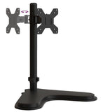 vidaXL Monitor Mount Black Steel VESA 75/100 mm