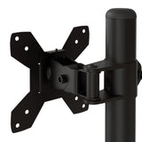 vidaXL Monitor Mount Black Steel VESA 75/100 mm