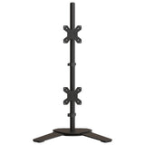 vidaXL Dual Monitor Stand Black Steel VESA 75/100 mm