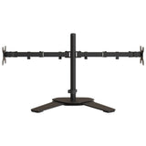 vidaXL Dual Monitor Stand Black Steel VESA 75/100 mm