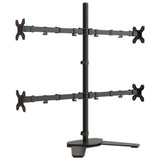 vidaXL Monitor Mount Black Steel VESA 75/100 mm