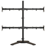 vidaXL Monitor Mount Black Steel VESA 75/100 mm