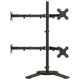 vidaXL Monitor Mount Black Steel VESA 75/100 mm