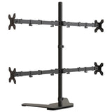 vidaXL Monitor Mount Black Steel VESA 75/100 mm