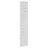 vidaXL Room Divider 3 Panels White Solid Wood Paulownia