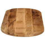 vidaXL Table Top 140x60x2.5 cm Oval Solid Wood Rough Mango